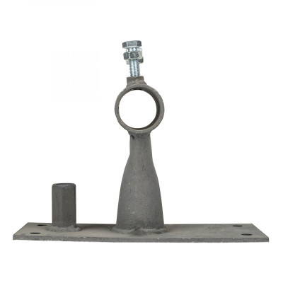 Фотография Держатель мачты молниеприемника к стене, D=40мм, вынос 100мм с гайкой EKF PROxima, артикул lp-l0100