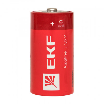 Фотография Алкалиновая батарейка типа C(LR14) блистер 2шт. EKF, артикул LR14-BL2