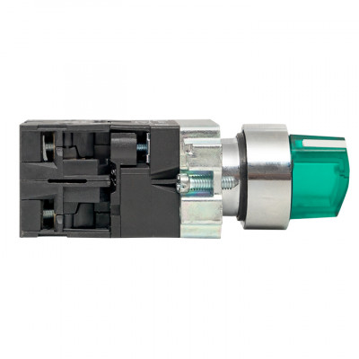 Фотография Переключатель BD21 2P c зеленой подстветкой 24В NO EKF PROxima, артикул xb2-bk21-g-24