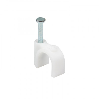 Фотография Скоба крепежная круглая  (9мм.) (50шт.) EKF PROxima, артикул plcn-sr-9