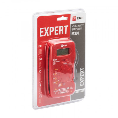 Фотография Мультиметр цифровой M300 EKF Expert, артикул In-180701-pm300