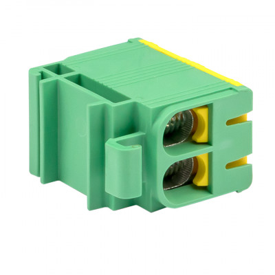 Фотография Клемма силовая вводная двойная КСВ 16-50 желто-зеленая EKF PROxima, артикул plc-kvs2-16-50-y-green