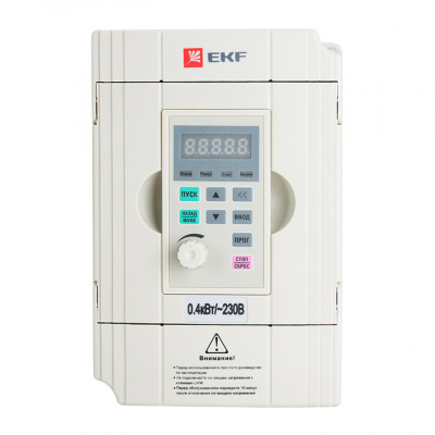 Фотография Преобразователь частоты 0,4/0,75кВт 1х230В VECTOR-100 EKF PROxima, артикул VT100-0R4-1B