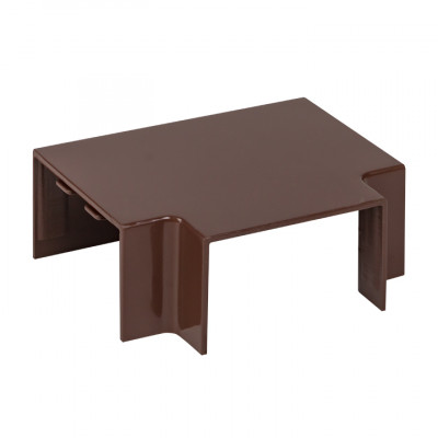 Фотография Угол T-образный (40х25) (4 шт) темное дерево EKF-Plast, артикул tchd-40-25x4