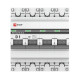 Фотография Автоматический выключатель 4P  1А (D) 4,5kA ВА 47-63 EKF PROxima, артикул mcb4763-4-01D-pro