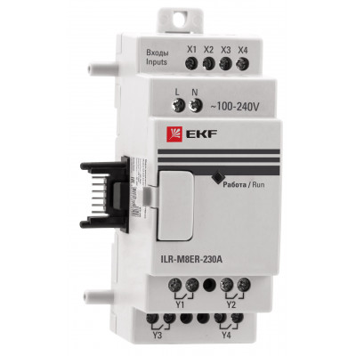 Фотография Модуль дискретного в/в 4/4 230В PRO-Relay EKF PROxima, артикул ILR-M8ER-230A