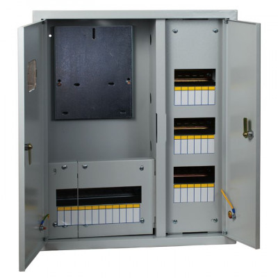 Фотография Щит учетно-распред. встраиваемый ЩУРв 3/30 двухдверный (620х530х165) IP31 EKF PROxima, артикул mb13-3/30-2