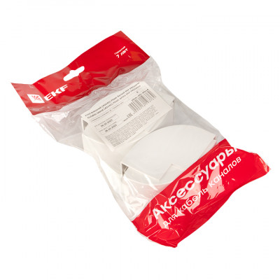 Фотография Угол внешний (40х40) (4 шт) белый EKF-Plast, артикул obw-40-40x4