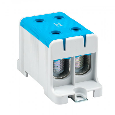 Фотография Клемма силовая вводная двойная КСВ 16-95 синяя EKF PROxima, артикул plc-kvs2-16-95-blue