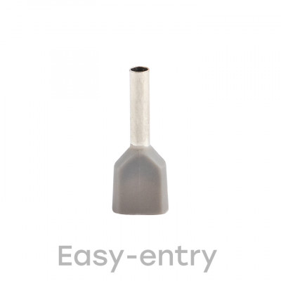 Фотография Наконечник штыревой втулочный изолированный НШвИ(2)  0,75-8 (50шт.) EKF PROxima, артикул nhvi2-0.75-8