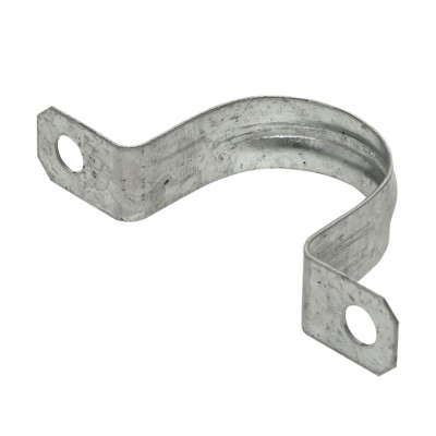 Фотография Скоба металлическая двухлапковая d31-32 мм (10 шт) EKF PROxima, артикул sm-2-31-32-r