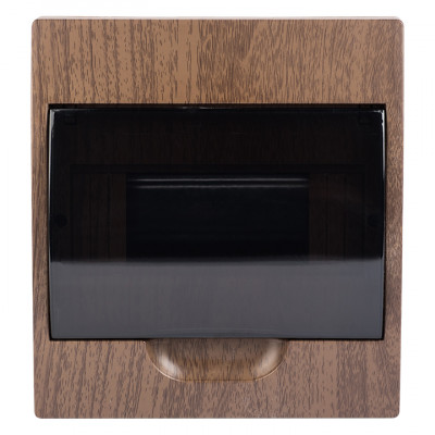 Фотография Щит распределительный навесной ЩРН-П- 8 темное дерево IP41 EKF PROxima, артикул pb40-n-8-dark