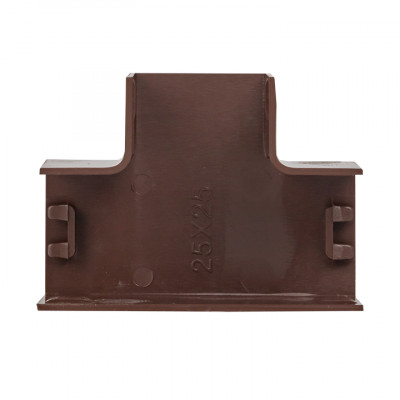 Фотография Угол T-образный (25х25) (4 шт) темное дерево EKF-Plast, артикул tchd-25-25x4