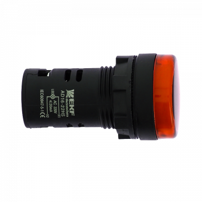 Фотография Матрица светодиодная AD16-16HS красная 24 В AC/DC (16мм) EKF PROxima, артикул ledm-ad16-24-r