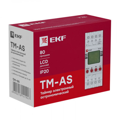 Фотография Таймер электронный астрономический TM-АS EKF PROxima, артикул tm-as