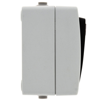 Фотография Венеция Выключатель 1 -клавишный с индикатором 10А IP54 серый EKF, артикул EVV10-121-30-54