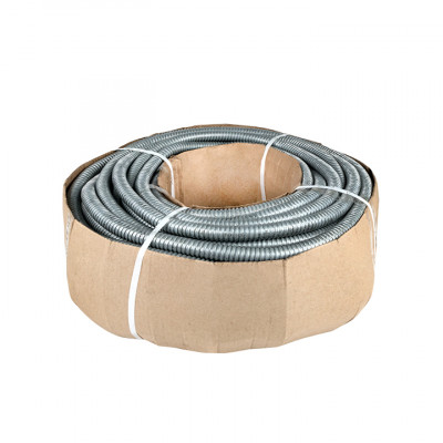 Фотография Металлорукав Р3-ЦХ-18 с протяжкой (50 м) EKF PROxima, артикул mrzn-18-50