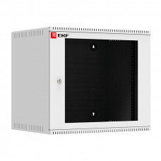 Шкаф телекоммуникационный настенный 9U (600х450) дверь стекло, Astra серия EKF PROxima