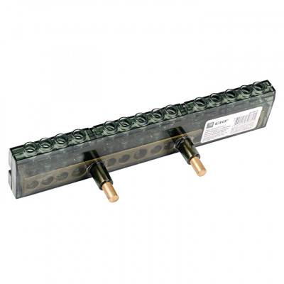 Фотография Дополнительная шина (14 отв.) для блока распределительного (кросс-модуля) 160A EKF PROxima, артикул eb-160-14