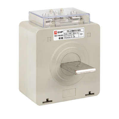 Фотография Трансформатор тока ТТЕ-A-1000/5А с клеммой напряжения класс точности 0,5 EKF PROxima, артикул tte-S-1000
