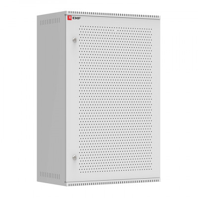 Фотография Шкаф телекоммуникационный настенный 18U (600х350) дверь перфорированная, Astra серия EKF PROxima, артикул ITB18P350