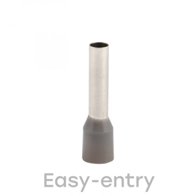 Фотография Наконечник штыревой втулочный изолированный  НШвИ 4,0-12 (50шт.) EKF PROxima, артикул nhvi-4.0-12