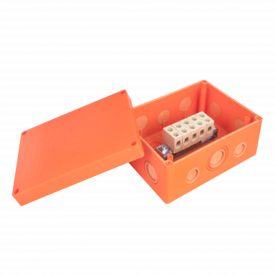 Фотография Коробка распаячная огнестойкая (176х126х74) 5 кк/1,5-16мм²/12 мв IP66 EKF PROxima, артикул plc-kmrf-176-516