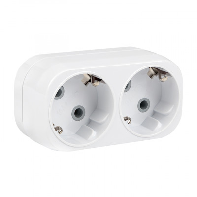 Фотография Разветвитель 2 гн. с/з плоский 16А 250B EKF PROxima, артикул ARP16-2