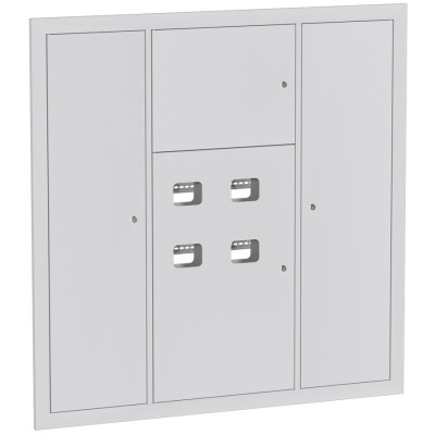 Фотография Устройство этажное распределительное встроенное типа УЭРВ 4 кв. EKF Basic 1300х1300х150, артикул uerv-4-1300-1300