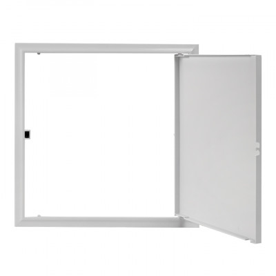 Фотография Люк ревизионный пластик с нажим. замком 300х300 (ШхВ внутр.) EKF Basic, артикул lpnz-300x300