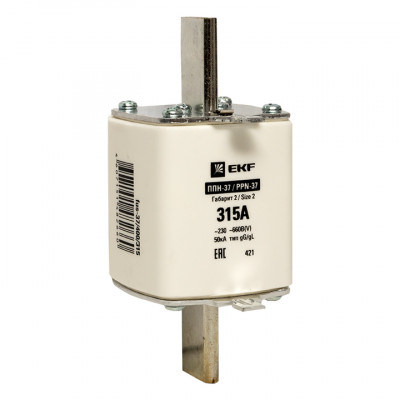 Фотография Плавкая вставка ППН-37 400/315А габарит 2 EKF PROxima, артикул fus-37/400/315