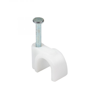 Фотография Скоба крепежная круглая  (7мм.) (50шт.) EKF PROxima, артикул plcn-sr-7