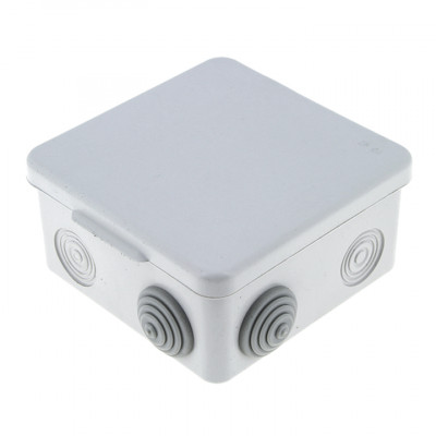 Фотография Коробка распаячная КМР-030-014 с крышкой  наружная (100х100х55), 8 мембранных вводов IP54 EKF PROxima, артикул plc-kmr-030-014