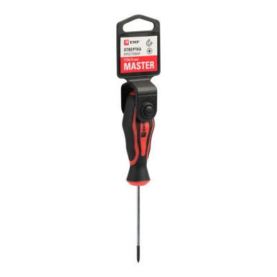 Фотография Отвертка Master PZ0x75 мм EKF Basic, артикул pz-0-75-mas