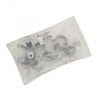 Фотография Скоба металлическая двухлапковая d25-26 мм (10 шт) EKF PROxima, артикул sm-2-25-26-r