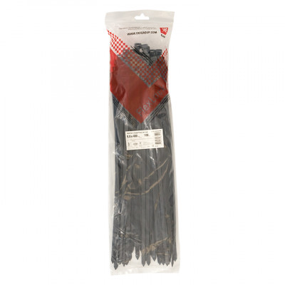 Фотография Хомут P6.6 стандартный (ч), 8.8x450 (100шт) FlexLock PROxima, артикул plc-fl-ctsb-8.8x450