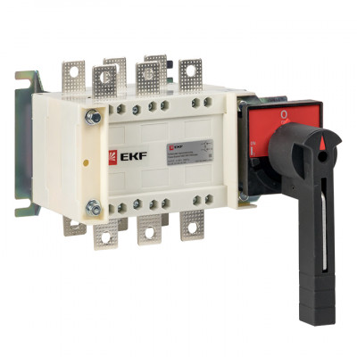 Фотография Рубильник-переключатель 160A 3P c рукояткой управления для прямой установки PowerSwitch EKF PROxima, артикул pscs-160-3
