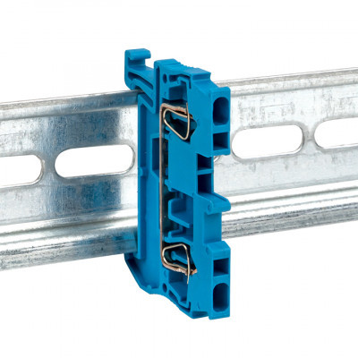 Фотография Колодка клеммная пружинная JXB-ST-2.5 31А синяя EKF PROxima, артикул plc-jxb-st-2.5-blue