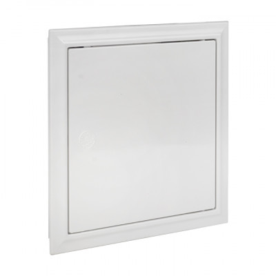 Фотография Люк ревизионный пластик с нажим. замком 200х200 (ШхВ внутр.) EKF Basic, артикул lpnz-200x200