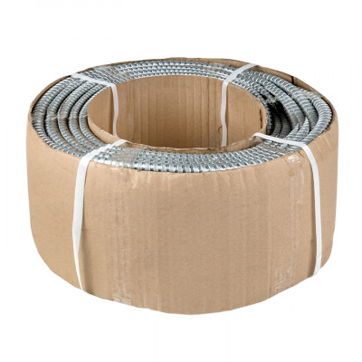 Фотография Металлорукав Р3-ЦХ-12 с протяжкой (100 м) EKF PROxima, артикул mrzn-12-100