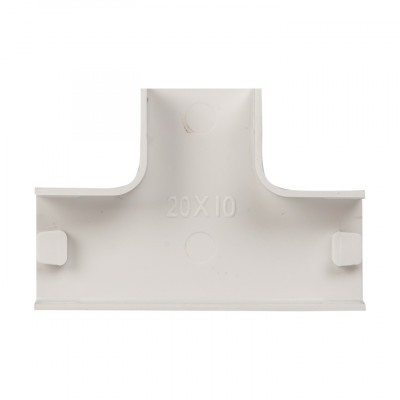 Фотография Угол T-образный (20х10) (4 шт) белый EKF-Plast, артикул tchw-20-10x4