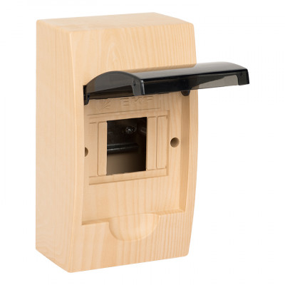 Фотография Щит распределительный навесной ЩРН-П- 4 светлое дерево IP41 EKF PROxima, артикул pb40-n-4-light