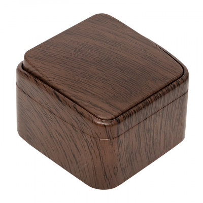 Фотография Выключатель 1-клавишный ОП Минск 10А тёмное дерево EKF, артикул EGV10-021-40