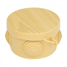 Коробка распаячная КМР-040-038 с крышкой (65х40) 4 мембранных ввода светлое дерево IP54 EKF PROxima