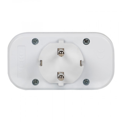 Фотография Разветвитель 2 гн. с/з плоский 16А 250B EKF PROxima, артикул ARP16-2