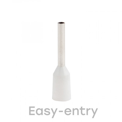 Фотография Наконечник штыревой втулочный изолированный  НШвИ 0,5-8 (50шт.) EKF PROxima, артикул nhvi-0.5-8