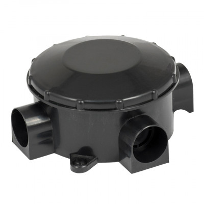 Фотография Коробка распаячная КМР-040-040б трехрожковая черная  (70х35) EKF PROxima, артикул plc-kmr-040-040b