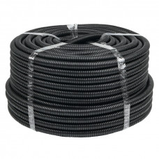 Труба гофрированная ПНД с протяжкой d20 мм (100 м) черная EKF-Plast