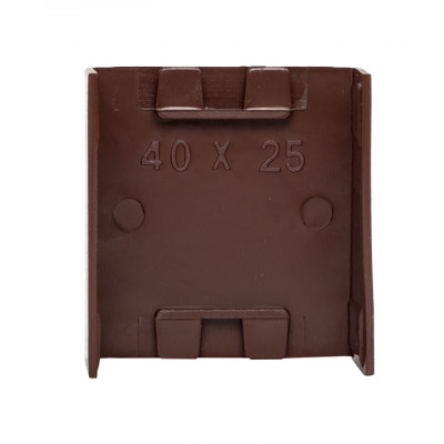 Фотография Соединитель (40х25) (4 шт) темное дерево EKF-Plast, артикул cond-40-25x4