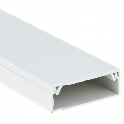 Фотография Канал кабельный (100х40) (8 м) белый EKF-Plast, артикул kk-100-40